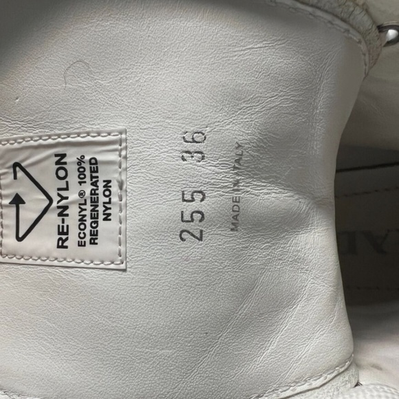 PRADA Monolith leather and Re-Nylon white boots with pouch IT 36 - Picture 4 of 7